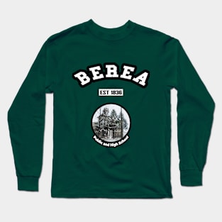 🏹 Berea Ohio USA Strong, Vintage High School Photo, City Pride Long Sleeve T-Shirt